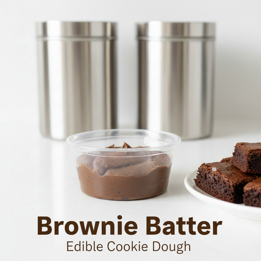 Brownie Batter product with two-line text