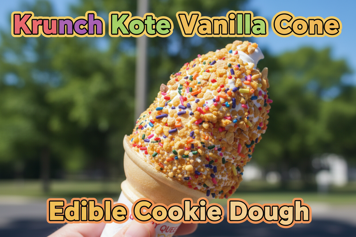 Krunch Kote Vanilla Cone