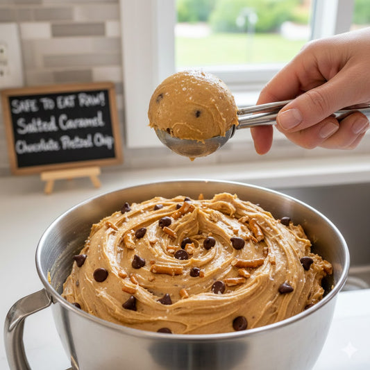 COMING SOON! - Kelly's Famous Edible Cookie Dough - 10oz - Salted Caramel Chocolate Pretzel